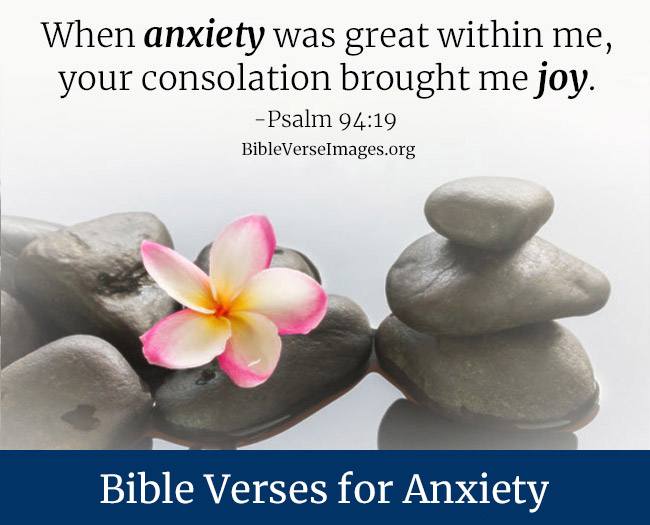 Bible Verse about Anxiety - Psalm 94:19