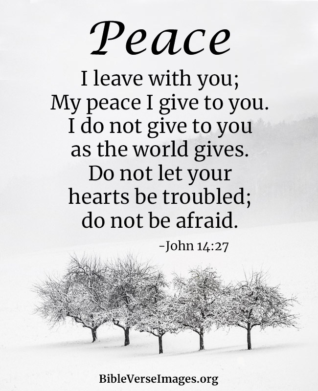 Comforting Bible Verse - John 14:27
