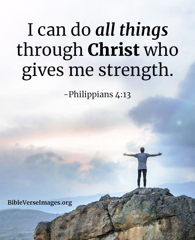 Encouraging Bible Verse - Philippians 4:13