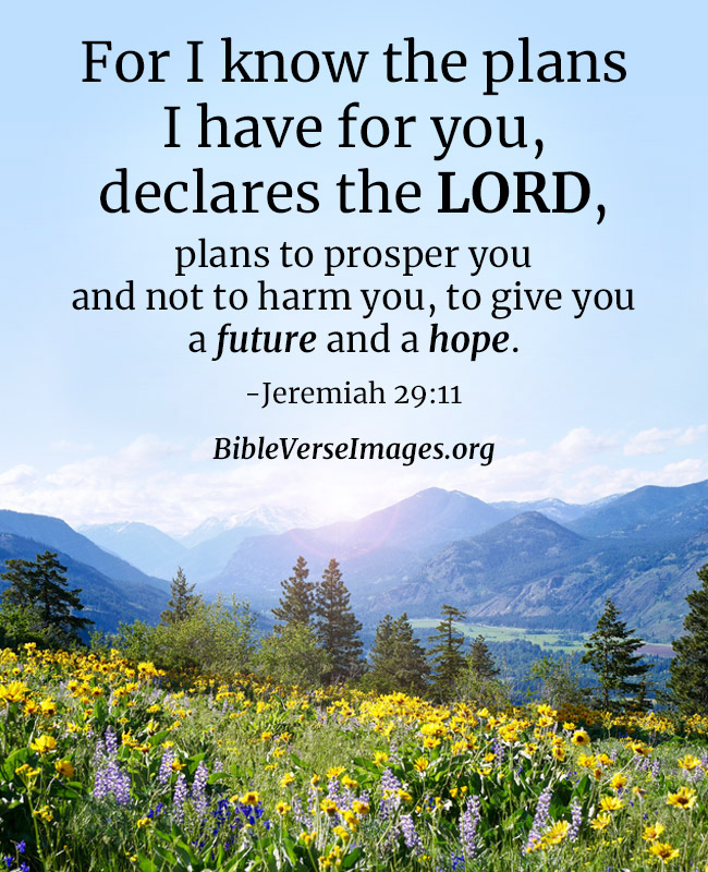 Bible Verse about Hope - Jeremiah 29:11