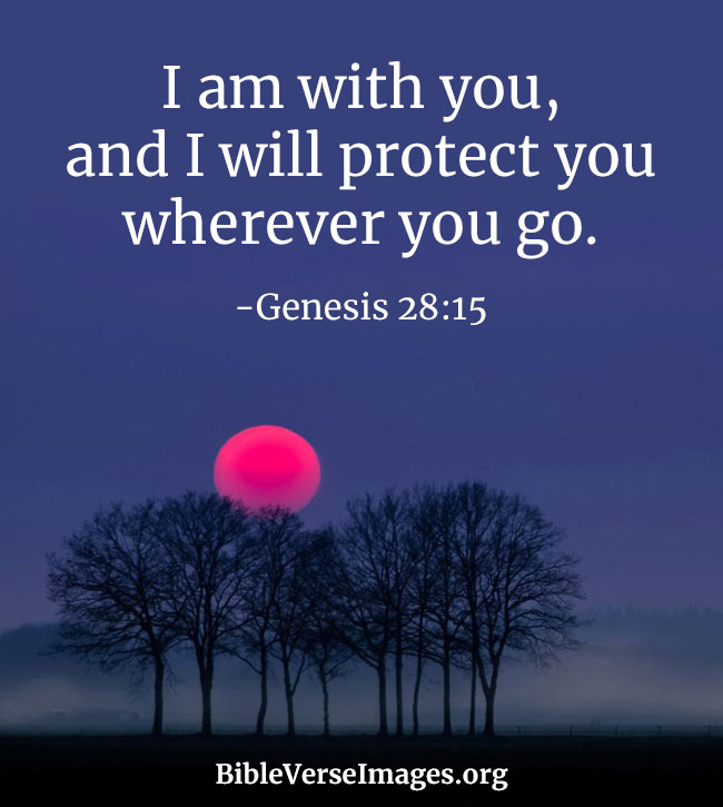 Bible Verse for Protection - Genesis 28:15