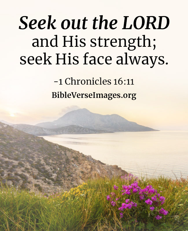 Bible Verse for Strength - 1 Chronicles 16:11