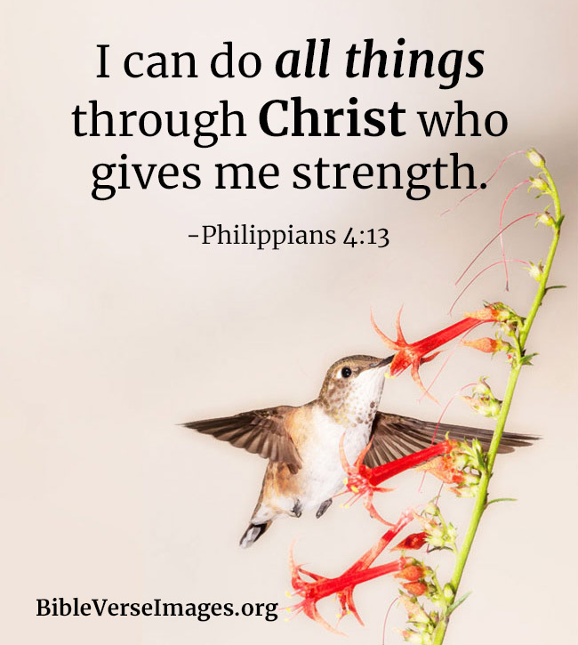 Bible Verse about Strength - Philippians 4:13
